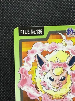 Flareon 136 Pokemon Card Carddass Japanese Nintendo BANDAI 1997 - Image 2