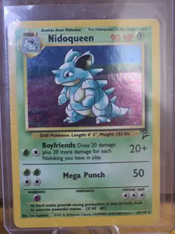 Pokemon TCG Nidoqueen Base Set 2 Holo Unlimited Rare Card LP - Image 1