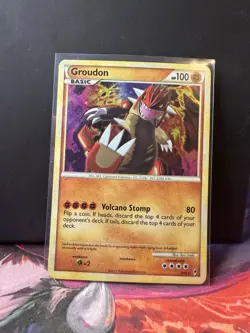 Pokemon Groudon TCG Call of Legends Holo Card 6/95 Rare - Image 1