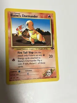Pokemon TCG Blaine's Charmander Gym Challenge 60, 1st Edition, Regular Card WOTC - Image 1