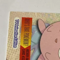 JIGGLYPUFF #39 Pokemon Card TCG FOIL Topps TV Animation - Image 5