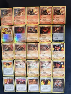 25x Pokemon Team Magma Card Lot EX Team Magma vs Aqua 2004 Reverse Holo Rhyhorn - Image 1