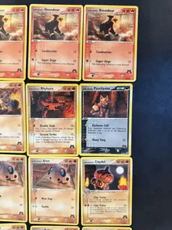 25x Pokemon Team Magma Card Lot EX Team Magma vs Aqua 2004 Reverse Holo Rhyhorn - Image 4
