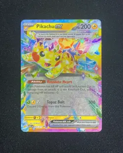 2026 Pokemon TCG English Trading Cards ASC EN 057/217 Pikachu Ex Holo LZ10 - Image 1