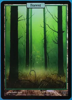 Forest FOIL Unhinged PLD Extended / Full Art Textless CARD (493654) ABUGames - Image 1