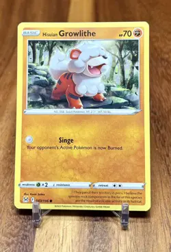 Hisuian Growlithe 083/196 Non Holo SWSH Lost Origin Pokemon Card NM - Image 1