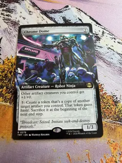 Chrome Dome - Extended Art Teenage Mutant Ninja Turtles MTG - Image 4