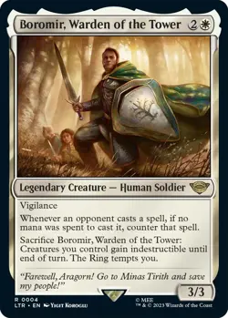 Foil - Boromir, Warden of the Tower - 4 / LP / English MTG - Image 1
