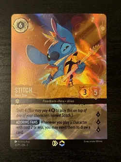 Stitch - Rock Star Lorcana Enchanted Set Champ Championship Foil Enchanted 30/P1 - Image 1