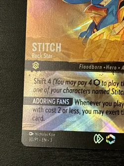 Stitch - Rock Star Lorcana Enchanted Set Champ Championship Foil Enchanted 30/P1 - Image 5