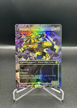 MTG Leonardo, Cutting Edge - Foil - Borderless, NM-Mint, English Teenage Mutant - Image 1