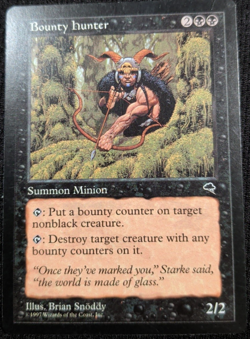 Magic the Gathering - Tempest Bounty Hunter 110 Rare 1997 - Image 1