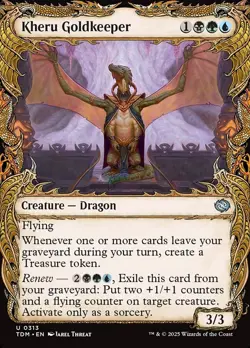MTG Kheru Goldkeeper Showcase ** Tarkir: Dragonstorm ** English - Image 1
