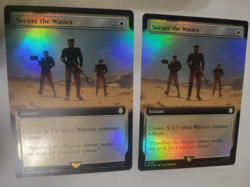 MTG 2X SECURE THE WASTES FULL ART BOARDERLESS FOIL 457 FREE SHIPPING MINT! - Image 1