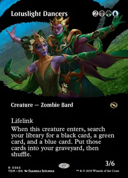 MTG Lotuslight Dancers Showcase Borderless ** Tarkir: Dragonstorm ** English - Image 1