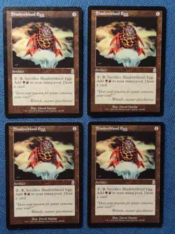 MTG 4x Shadowblood Egg x4 LP Odyssey Magic the Gathering Playset - Image 1