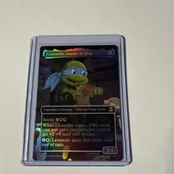 MTG Leonardo, Leader in Blue (Borderless) Teenage Mutant Ninja Turtles Foil - Image 1