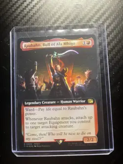 [1x] Raubahn, Bull of Ala Mhigo - Foil - Extended Art Near Mint, English UB: Fin - Image 1