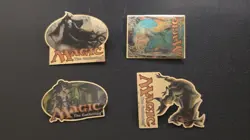 Magic The Gathering Promo Pin Lot x4 Ravnica Guildpact Time Spiral - Image 1