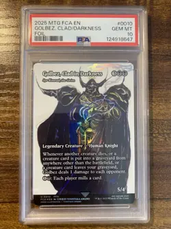 MTG✨GOLBEZ, CLAD IN DARKNESS (Syr Konrad,The Grim) FOIL✨FCA FF: Ages PSA 10 - Image 1