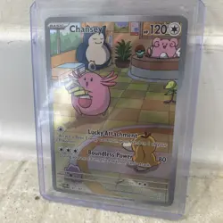 Pokemon Chansey 187/167 Illustration Rare Holo Sv06 Twilight Masquerade Full Art - Image 2