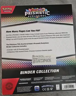 Pokemon TCG SV8.5 Prismatic Evolutions Binder Collection Box Factory Sealed - Image 2