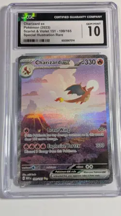 Charizard ex SIR 199/165 Pokemon Scarlet & Violet 151 CGC 10 Gem Mint - Image 1