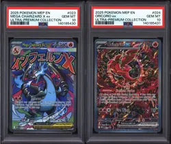 Pokemon Mega Charizard X ex 023 Oricorio ex 024 Sequential Set GEM MINT PSA 10 - Image 1