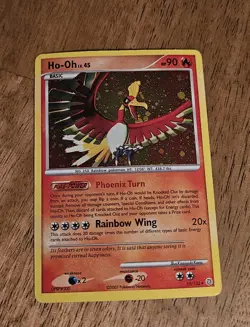 Pokemon Ho-Oh Secret Wonders Holo Rare Reverse Holo 10/132 2007 90 HP Card - Image 1
