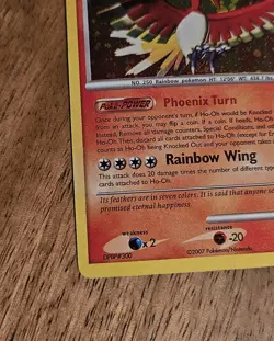 Pokemon Ho-Oh Secret Wonders Holo Rare Reverse Holo 10/132 2007 90 HP Card - Image 2