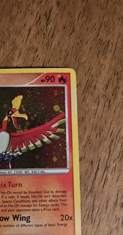 Pokemon Ho-Oh Secret Wonders Holo Rare Reverse Holo 10/132 2007 90 HP Card - Image 4