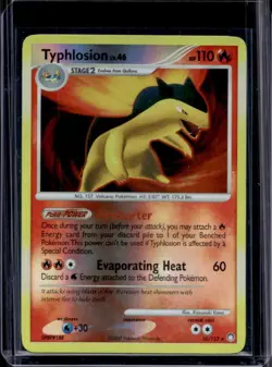 2007 Pokemon DP Mysterious Treasures Typhlosion Reverse Holo #16/123 - Image 1