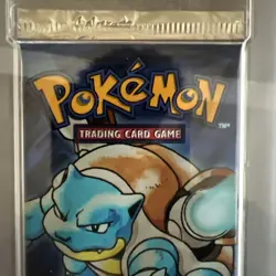 Super Rare PSA 10 Pokemon Black Triangle Error Base Set Booster Pack! - Image 3