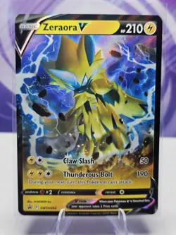 Pokemon Zeraora V SWSH263 Black Star Promo Holo NM - Image 1