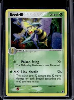 2004 Pokemon EX FireRed & LeafGreen Beedrill Holo #1/112 - Image 1