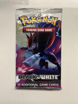 Pokemon TCG Black White Base Set Booster Pack Sealed Zorark Artwork English - Image 3