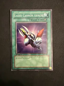 Yu-Gi-Oh! Laser Cannon Armor Spell-Equip LOB-089 1st Edition - Image 1