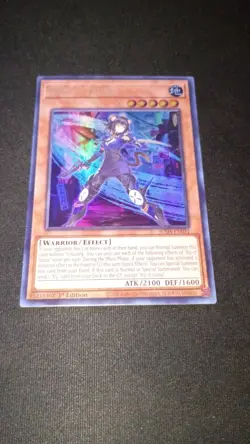 Yu-Gi-Oh K9-17 Izuna JUSH-EN031 Justice Hunters 1st Edition NM - Image 2