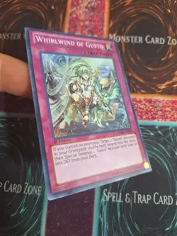 Yu-Gi-Oh! TCG Whirlwind of Gusto HA06-EN060 Super Rare 1st Edition Near Mint - Image 2
