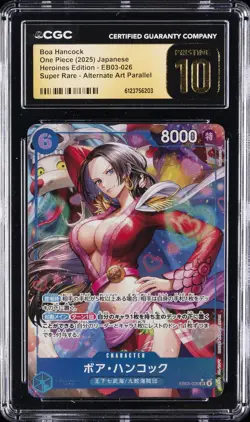 2025 ONE PIECE JAPANESE HEROINES EDITION ALT ART BOA HANCOCK CGC 10 PRISTINE - Image 1