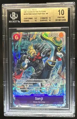2024 One Piece 500 Years in the Future Sanji Alternate Art #OP07-064 BGS 10 - Image 1
