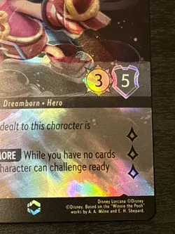 Lorcana Piglet Sturdy Swordsman 221/204 Enchanted Ursula's Return Set 4 - Image 4