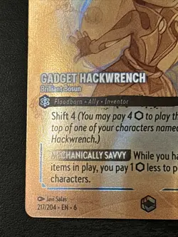 Gadget Hackwrench Enchanted 217/204 Azurite Sea Disney Lorcana Alternate Art Nm - Image 5