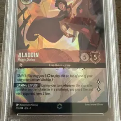 Disney Lorcana Aladdin Heroic Outlaw First Chapter #211 Enchanted PSA 10 - Image 3
