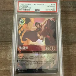 Disney Lorcana Aladdin Heroic Outlaw First Chapter #211 Enchanted PSA 10 - Image 4
