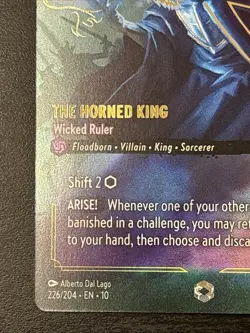 The Horned King - Wicked Ruler - Enchanted - Disney Lorcana - 226/204 Nm - Image 5