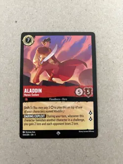 Disney Lorcana - The First Chapter - Aladdin Heroic Outlaw 104/204 - Regular NM - Image 1