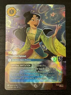 MULAN Considerate Diplomat ENCHANTED Disney Lorcana FABLED 235/204 Foil - Image 1