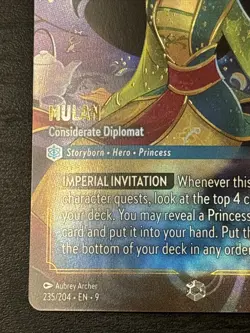 MULAN Considerate Diplomat ENCHANTED Disney Lorcana FABLED 235/204 Foil - Image 5