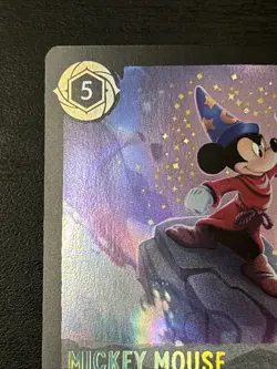 2024 DISNEY LORCANA EN RARE D23 MICKEY MOUSE - PLAYFUL SORCERER D23 Promo Lp+ - Image 2